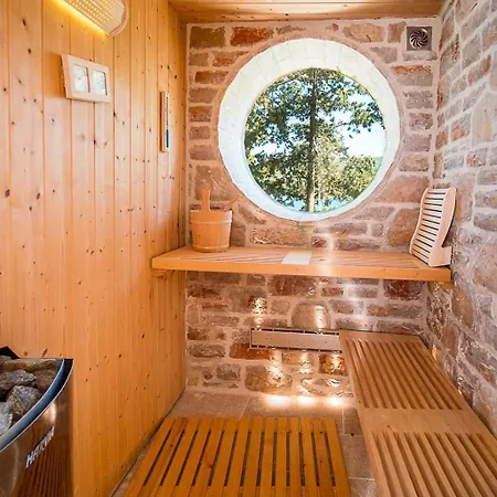 빌라 Beautiful Hvar 4 Bedrooms Stone Pine Private Infinity Pool 브로보스카